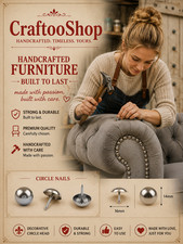 Furniture Nails Upholstery Antique Circle Tool Deco. Silver Color Home 14mmX16mm