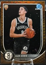 Egor Demin 2025-26 Bowman Chrome Rookie #BCV-8 Reptilian Refractor