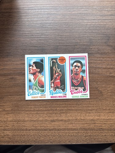 Robert Parish / Moses Malone / George Johnson #97 / 103 / 148 1980 Topps card