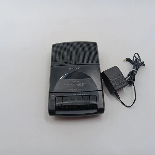 SONY Portable Cassette Player + Recorder w/ Handle TCM-929 Tested Working