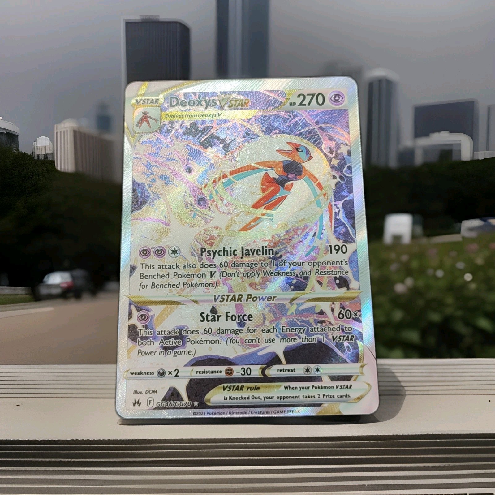 Deoxys VSTAR GG46/GG70 Crown Zenith: Galarian Gallery Holo Pokemon Mint