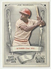 2021 Topps Allen and Ginter Historic Hits #HH36 Joe Morgan
