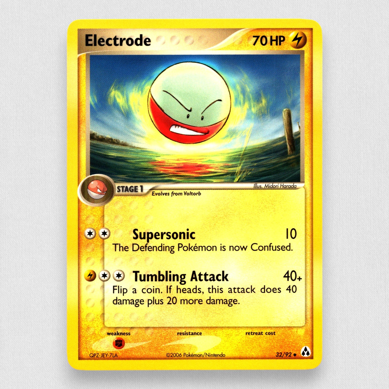 Electrode 32/92 Legend Maker Regular Pokemon TCG NM