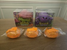RMS Halloween Squishy Bundle Witch Spider 3 Pumpkins 5pc NEW