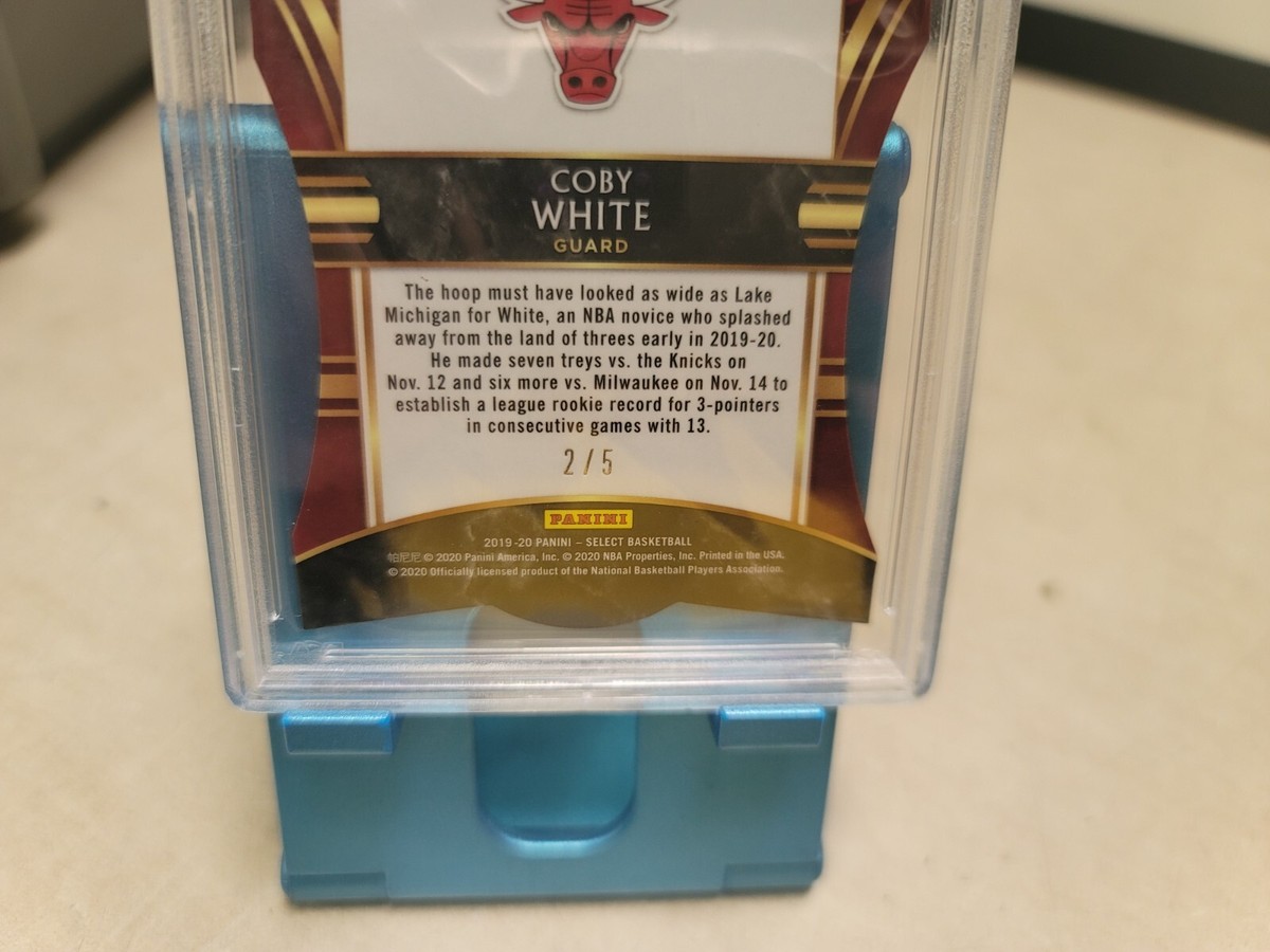 2019 Panini Select Coby White Die-Cut Green Prizm # 2/5 #194 PSA 9