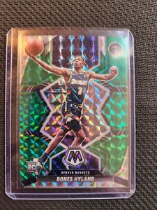 Bones Hyland #214 RC Rookie 2021-22 Panini Mosaic Rookie Green Mosaic Prizm