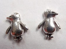Penguin Stud Earrings 925 Sterling Silver Corona Sun Jewelry ice snow winter sea