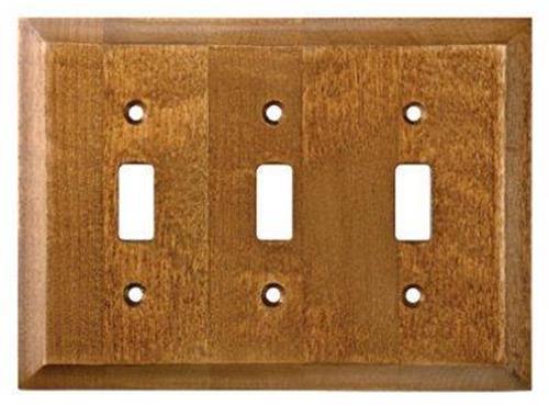 Triple Switch Plate Triple Toggle Wall Plate Wood  