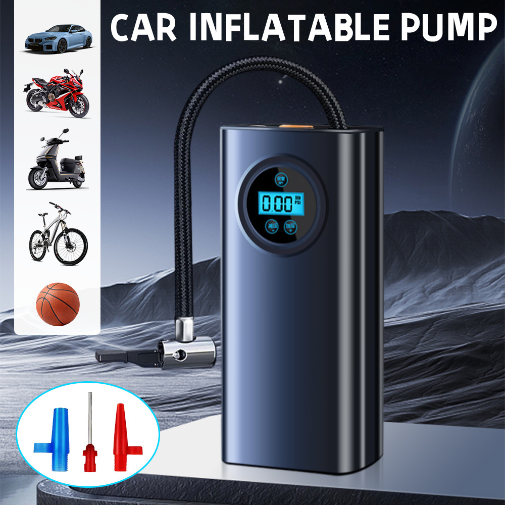 Tire Inflator Fits Car Moto Bike Tires Air Pump Portable