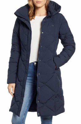 north face miss metro parka navy