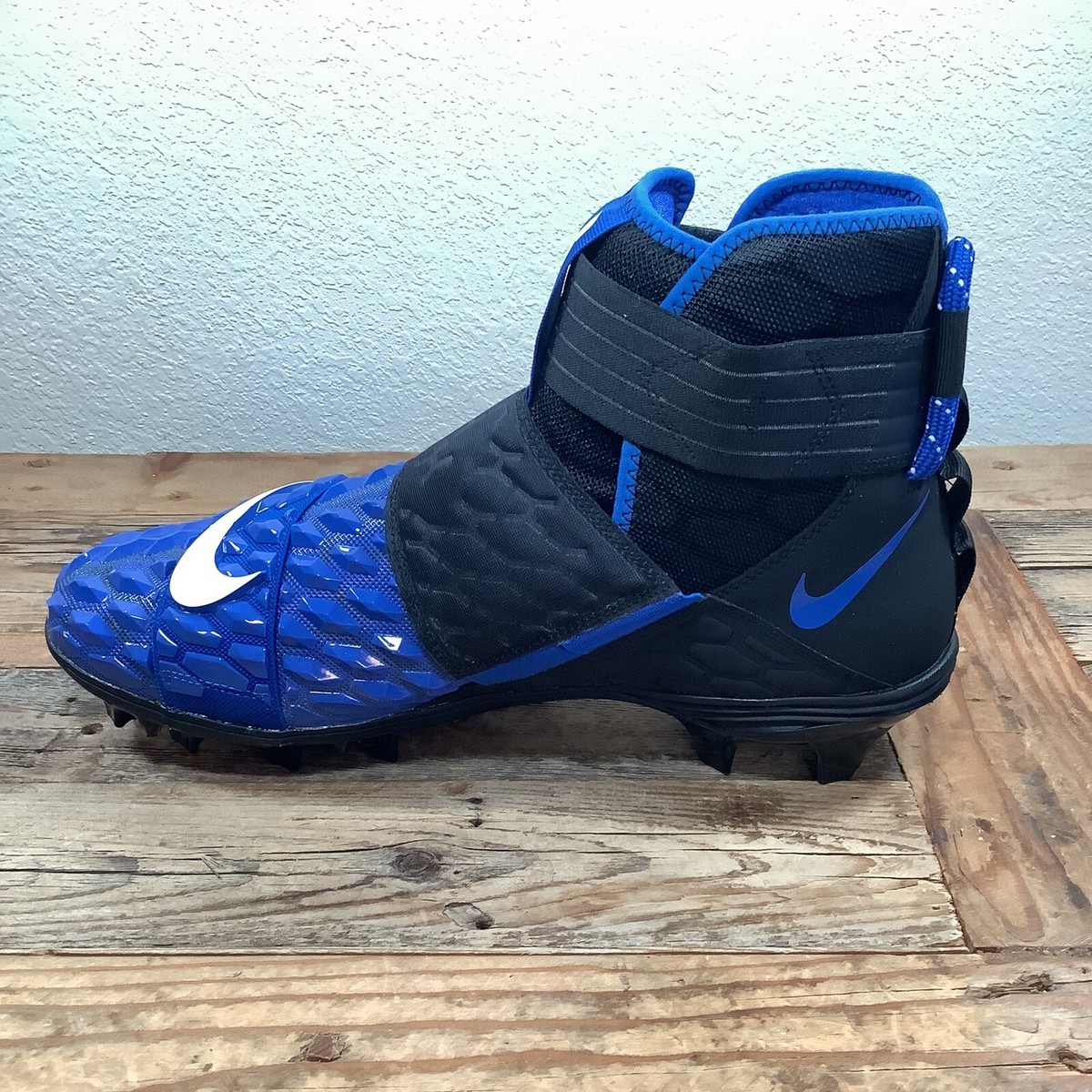 Mens Size 8.5 Nike Force Savage Elite 2 TD Blue Black Football Cleats AH3999-004 Nike Force Savage Elite 2 TD Blue Black Football Cleats Mens  main image 4