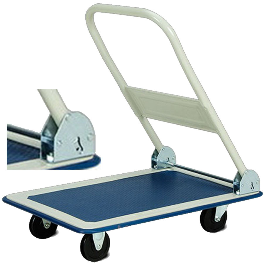 150Kg Heavy Duty Folding Trolley Cart Platform Flat Hand Barrow 