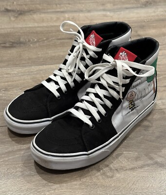 VANS Peanuts Snoopy Comic Hi-Top Skate Shoes Men s 8 Women s 9.5 721356