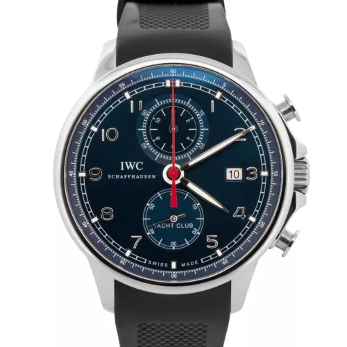 PAPERS IWC Portugieser Yacht Club Chronograph Laureus Blue 45mm IW390213 BOX
