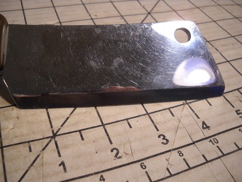 Cattaraugus Hunting Knife sized Meat Cleaver. Black Plastic Handle. - Picture 7 of 10