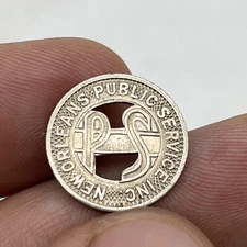 VINTAGE NEW ORLEANS PUBLIC SERVICE INC Train Fare Trolley Streetcar Bus Token 