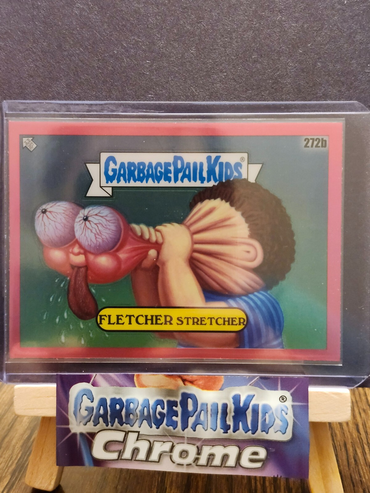 Garbage Pail Kids Chrome 7 Fletcher Stretcher Pink Refractor 272b Rare Trading Card