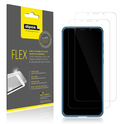 2x Schutzfolie für Huawei Mate 50 Pro Folie, 100% Displayabdeckung, dipos Flex