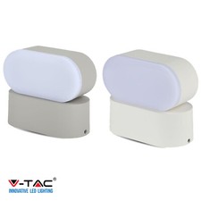 Außenbeluchtung Wandleuchte LED weiß grau 6W 3000K V-TAC Beleuchtung Lampen