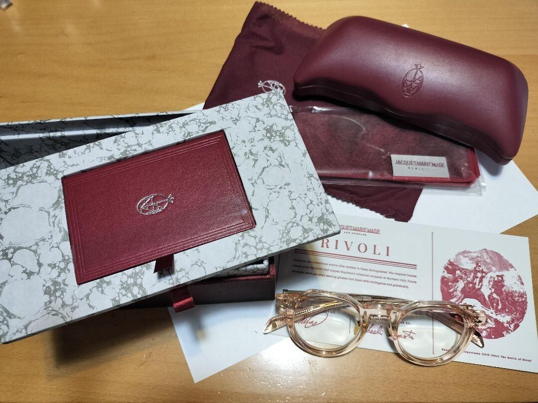 JACQUES MARIE MAGE RIVOLI Glasses Eyewear Clear Pink 45□23 