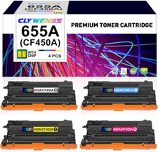 655A Toner Cartridges 4 Pack Compatible Replacement for HP 655A CF450A CF451A CF