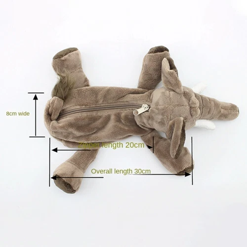 Forest Animal Pencil Bags Cute Plush Stationery Case Creative Storage Bag Gift - Picture 3 of 16