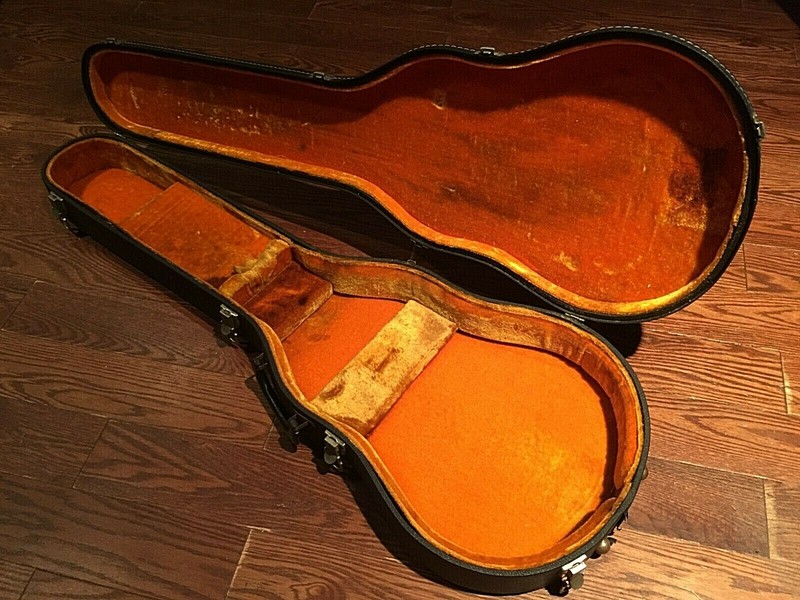Gibson 60s '68 Les Paul Custom Black Beauty GoldTop Victoria Luggage Guitar Case