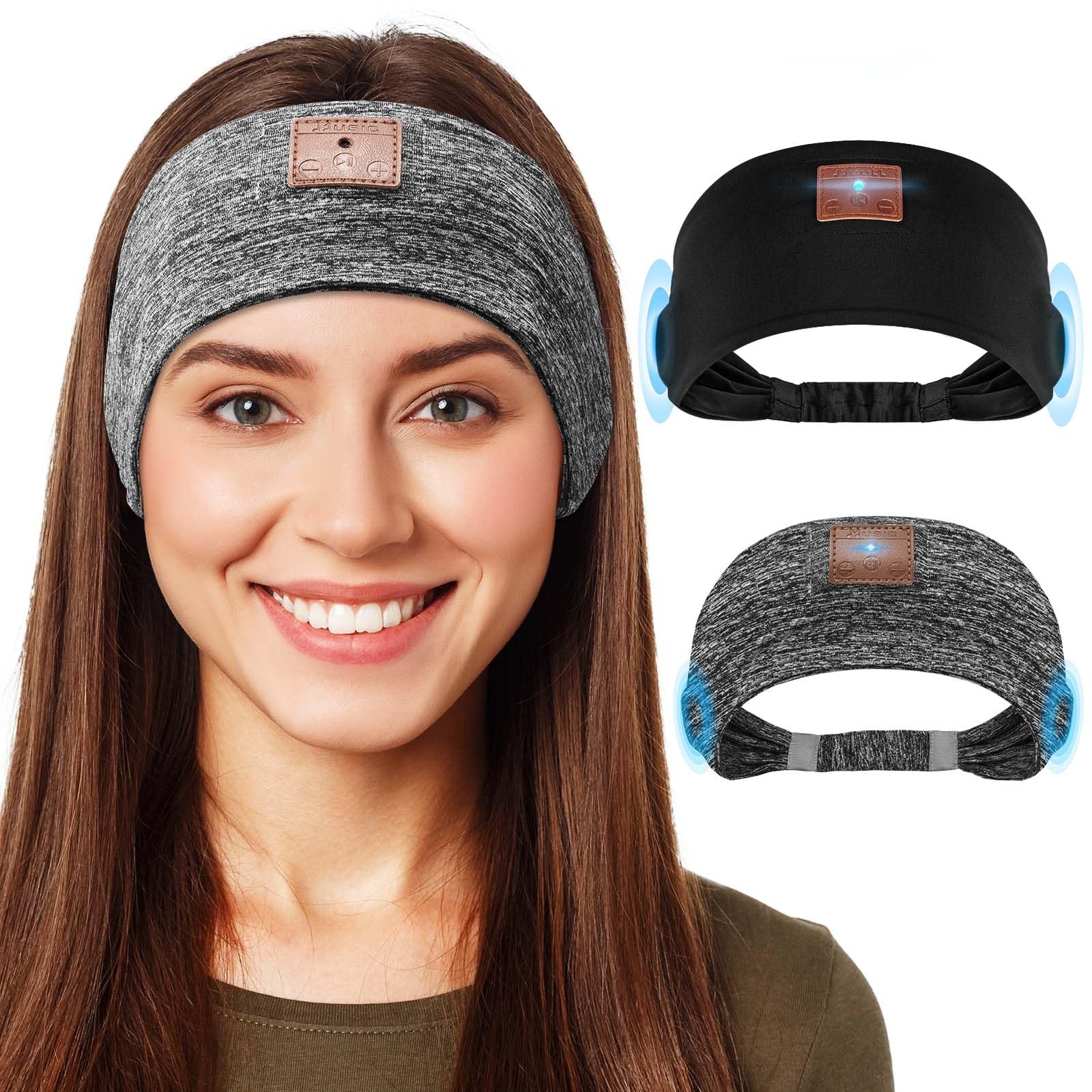 2-Pack Ultra-Thin Sleeping Headphones with HD Stereo Sound