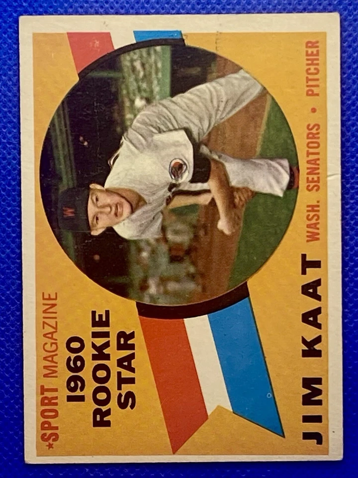 1960 Topps Jim Kaat #136 como nuevo RC166 Foto 3 de 4