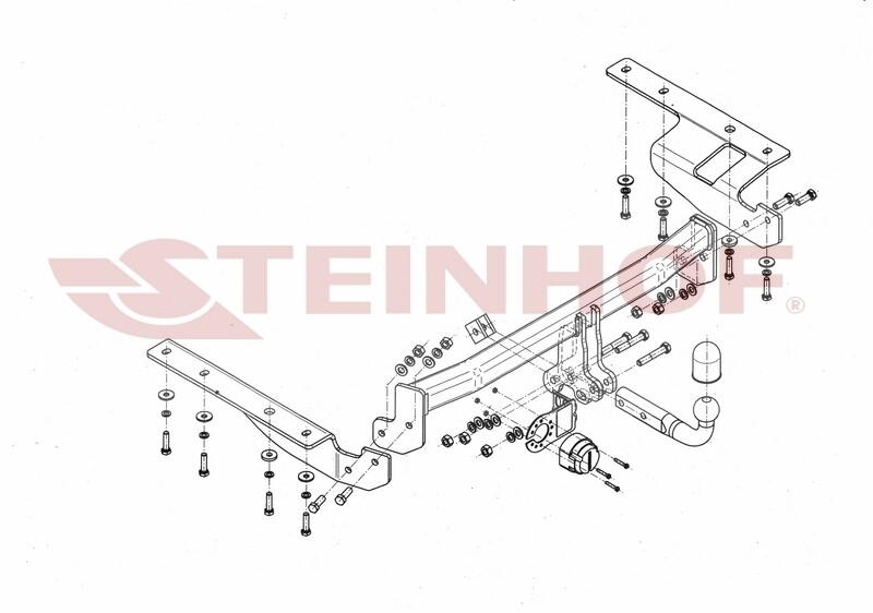 Tow bar for Honda CRV 2006 to 2012 Direct Fit Honda CRV Tow bar with