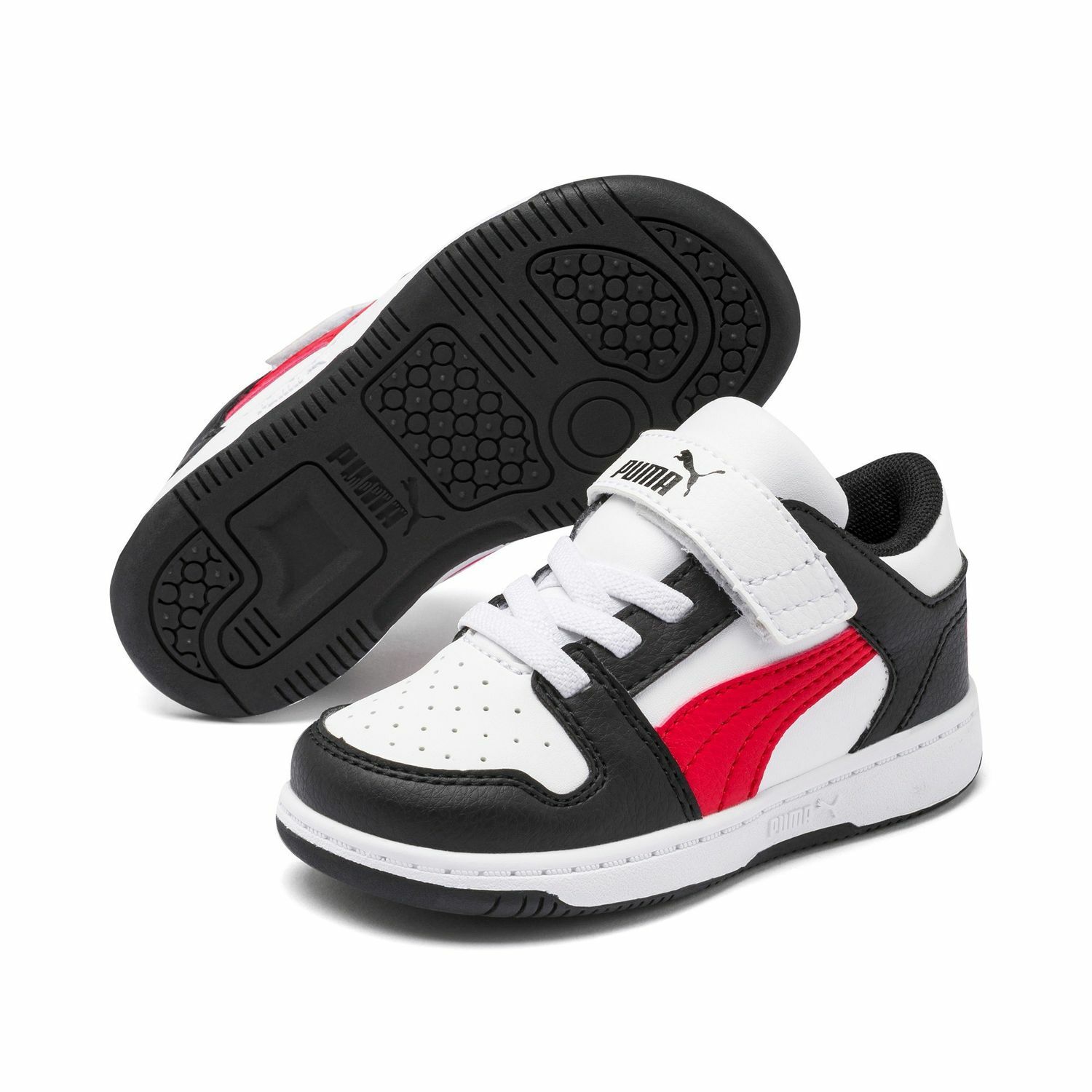 Puma Children Rebound Layup Lo Sl V Inf Shoes White Black Red eBay