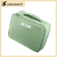 1Pcs Large Makeup Bag Cosmetic Travel Bag Case Organizer for Women Green
