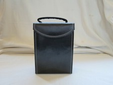 Ladies Travel Jewelry Box Black Faux Leather