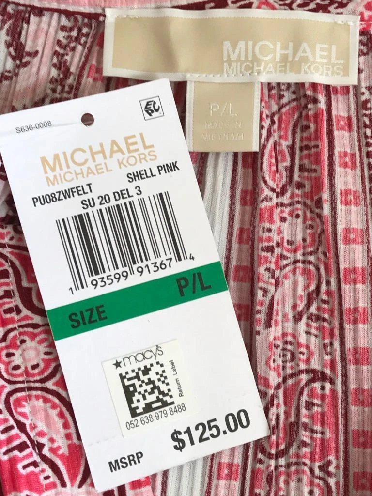 Abito senza maniche da donna Michael Kors ~ Nuovo con etichette al dettaglio $125 00 ~ taglia P L