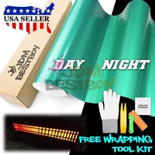 *Reflective Green DIY Vinyl Car Wrap Sticker Decal Graphic Self Adhesive Film