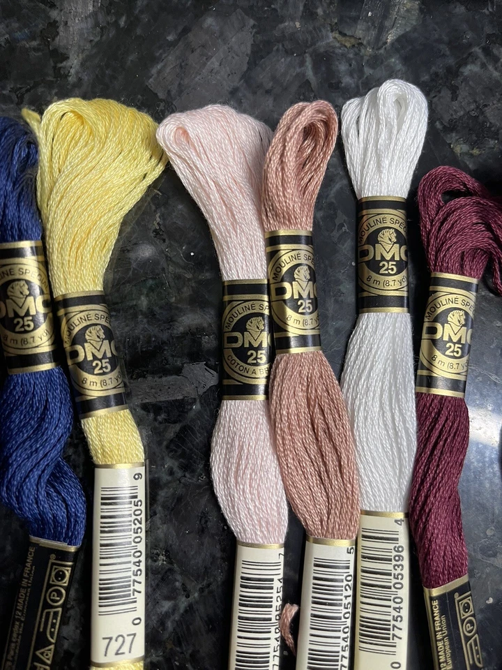 MIXED LOT OF 13 Skeins of DMC 6-strand 100% Cotton Embroidery Floss - Image 2 of 4