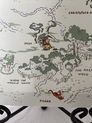 Winnie the Pooh Hundred Acre Wood Map 10.5 X 7.5 Inches Art Wall Nursery Picture - Picture 6 of 17
