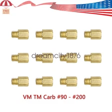 12Pcs Carburetor Main Jets For #90 - #200 VM TM Carb Power Jet Motorcycle