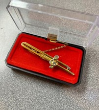 Gold Treble Clef Tie Bar Clip