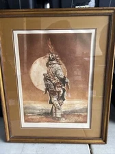 NATIVE AMERICAN IN “HUNTING WITH MOONLIGHT” #36/225 SIGNED
