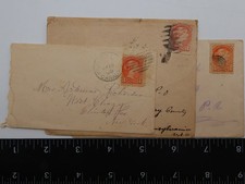Canada 3c Victoria 1885 Covers St Catharines Ingersoll to NY PA Lot