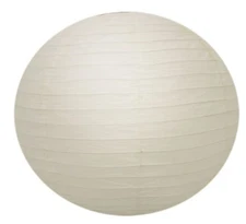 Plain White Round Paper Lantern LAN017