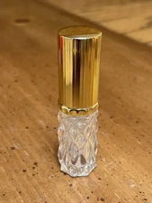 VTG I.W. Rice Perfume Atomizer Bottle Travel Refillable Clear Glass 5ml - New