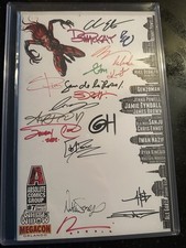 White Widow #7 Megacon Orlando Variant Cover 18 SIGNATURES Absolute Comics w/COA