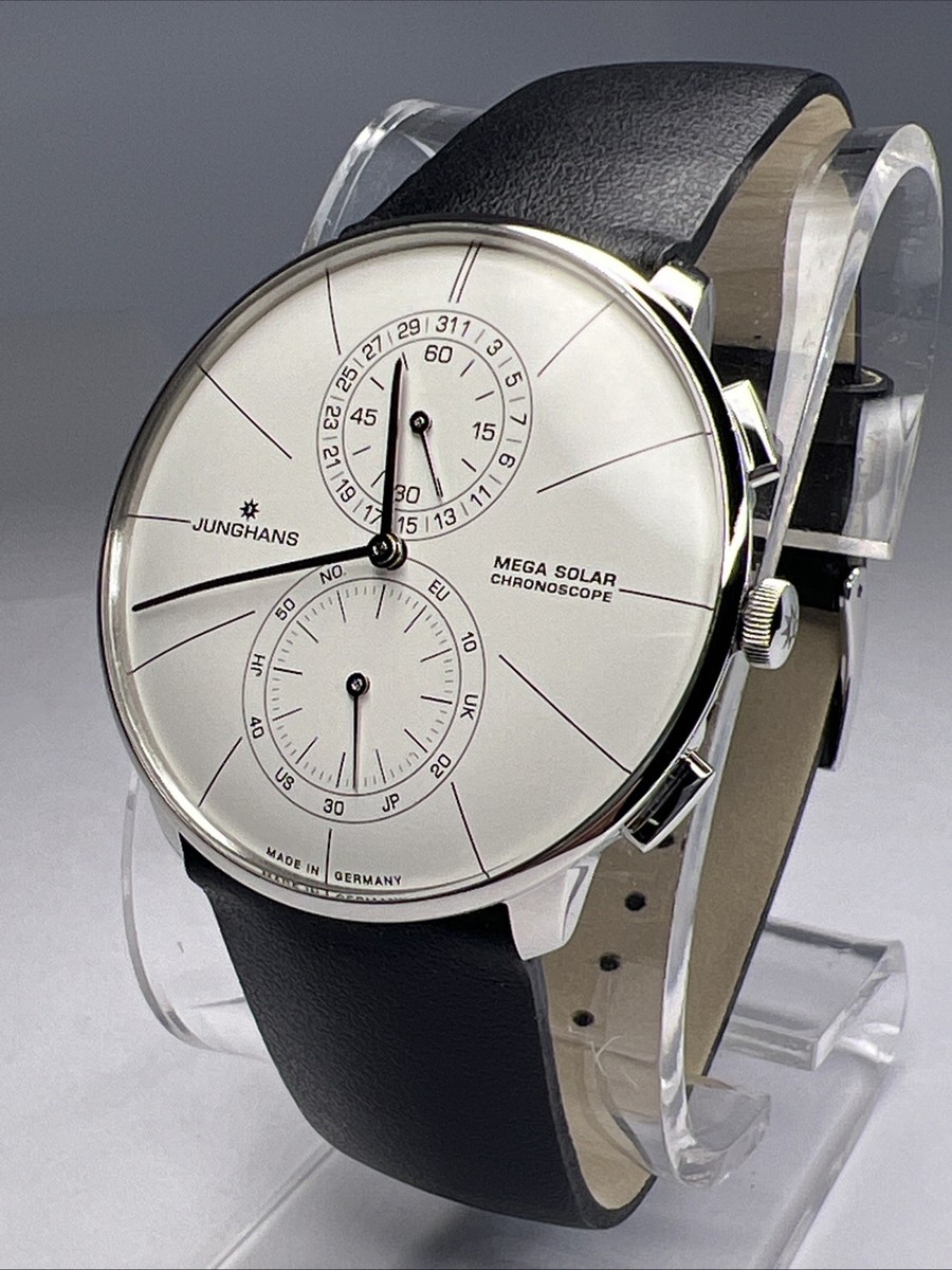 Junghans 39.5mm NEW Meister Fein Chronoscope MEGA Solar 59/4200.00