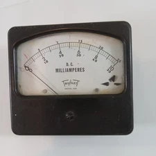 Triplett Model 420 D.C. Milliampere Panel Meter Analog Gauge 0-25 or 10 or 50