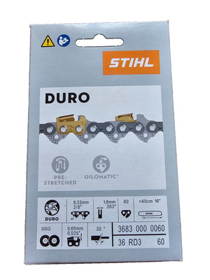 STIHL Rapid Duro (RD) Kettensäge 40cm 3/8'' 1,6mm Artikelnummer (3683 000 0060)