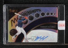 2021 Select Moon Shots Signatures Holo Prizm 45/99 Yordan Alvarez Auto v9t