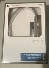 Glacier Bay Dorset Chrome Wall Mounted Towel Ring Silver 474 918