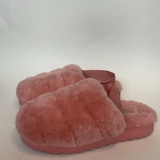 Pink UGG Fluffy Slightly Used Women Size 6 Slippers